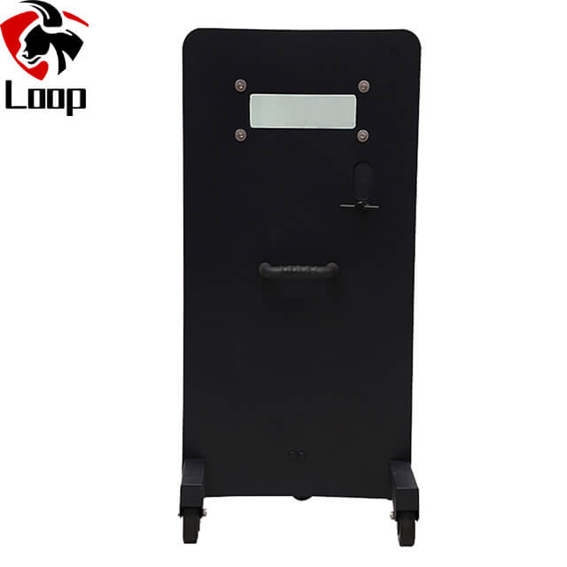 Practical Special Police Unit Tactical Wheel Type Ballistic Shield