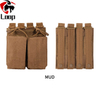 Tactical War Game Outdoor Rifle Double Magazine Bag