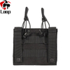 Nylon Molle Double Pistol Mag Pouch Other Police Hunting Military AK Mag Holder Tactical