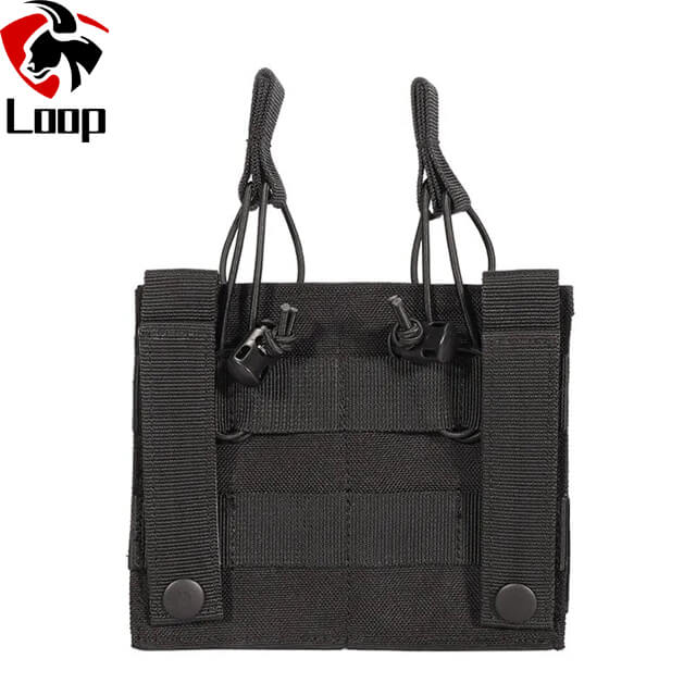 Nylon Molle Double Pistol Mag Pouch Other Police Hunting Military AK Mag Holder Tactical