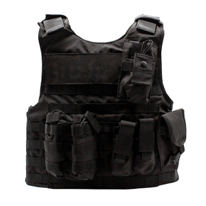 Black Military Best Tactical Ballistic Vests For Law Enforcement