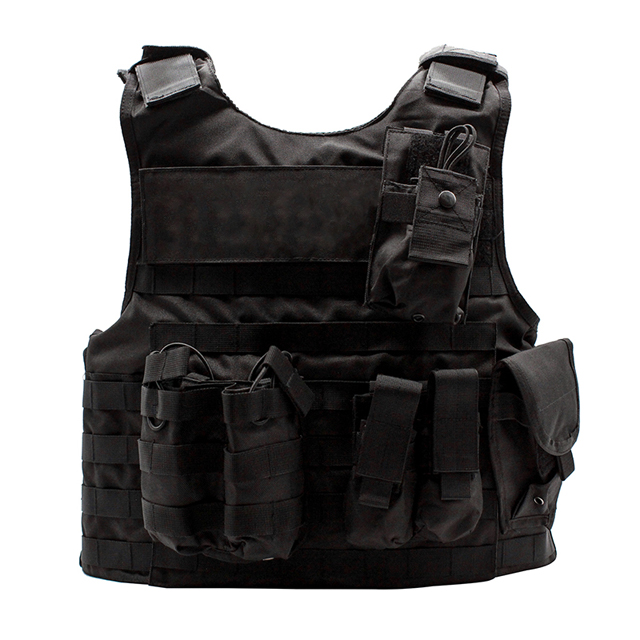 Black Military Best Tactical Ballistic Vests For Law Enforcement