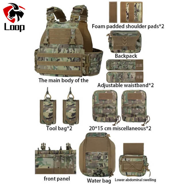 Camouflage Combat Uniform Army Outdoors Best Ballistic Vest