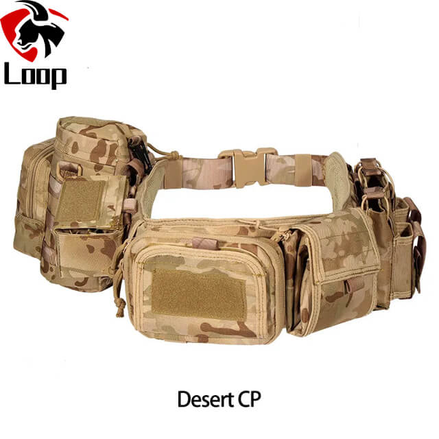 Task Execution Multifunctional Multiple Pockets Camouflage Tactical Belt