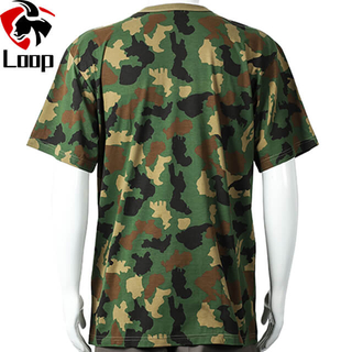 Breathable Tactical Combat Camouflage T Shirt for Men
