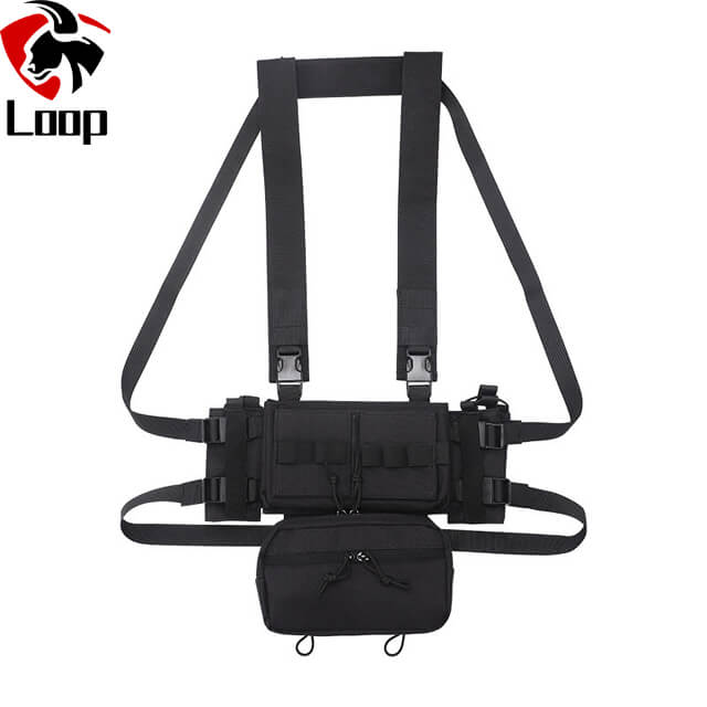 Removable Abdominal Support Vest 1000D Nylon Lightweight Breathable Wargame Tactical Vest Bag