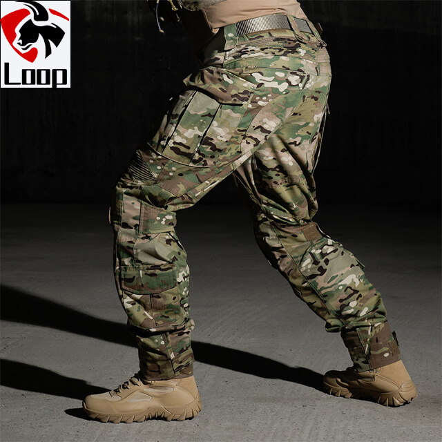Camouflage Pants Frog Costume Outdoors Teflon Wear Resistant Elasticity Adjustment Breathable Tactical Pants