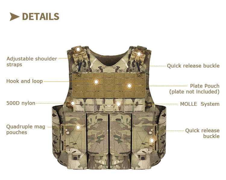 Camouflage MOLLE Tactical Vest (1)