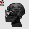Night Vision Mandible Goggles Ballistic Helmet With Face Shield