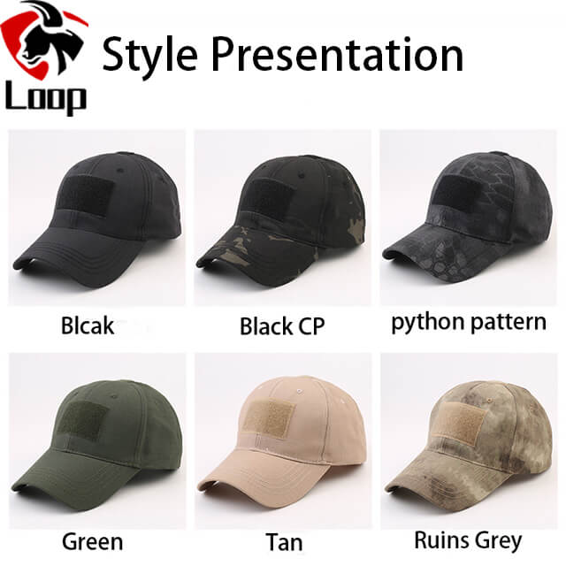 Military Enthusiast Tactical Camouflage Baseball Cap Velcro Breathable Sunshade Peaked Cap