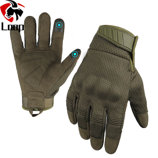 Nylon Fabric Anti-collision Tactical Gloves With Touchscreen Function