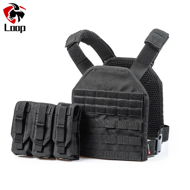 Liightest Military Vest Black Tactical Plate Carrier Rapid Ballistic Vest