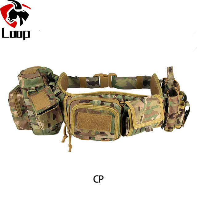 Task Execution Multifunctional Multiple Pockets Camouflage Tactical Belt