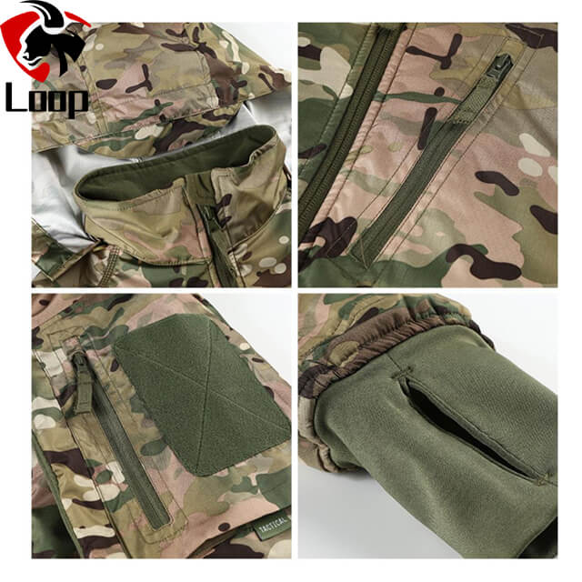 Soft Warm Exterior Waterproof Camouflage Assault Clothing