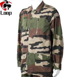 Rip Stop Cloth Camouflaged Jacket And Pant French Army F1F2 Military Uniforms
