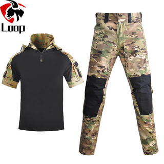 Short Sleeved Combat Clothes Camouflage Clothing Frog Service Frog Suit Suit Tactical Training Suit