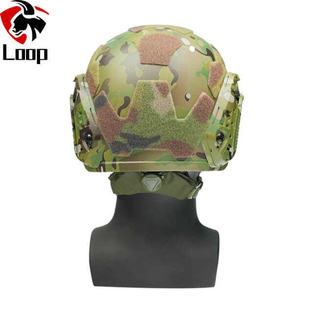 Customizable Fast Camouflage Velcro High Cut Protection Tactical Ballistic Helmet