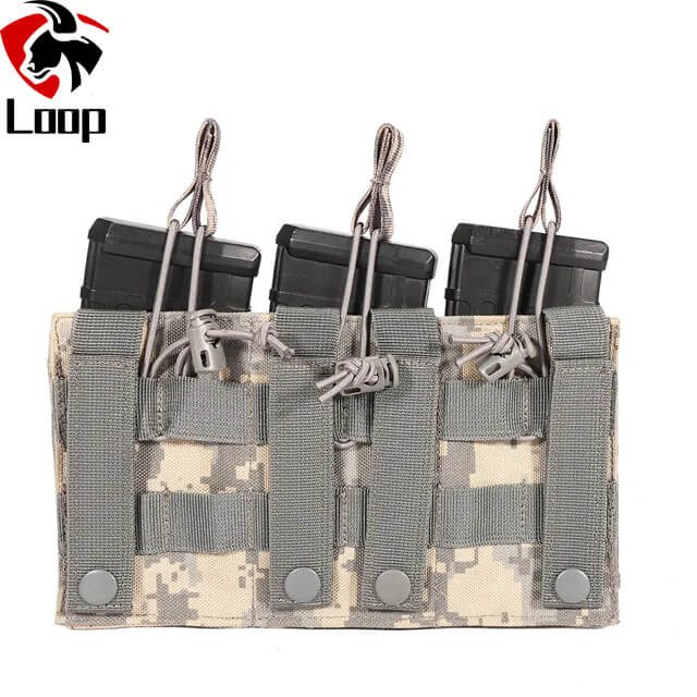 Nylon Molle Three Chamber Magazine Pouch Other Police Hunting