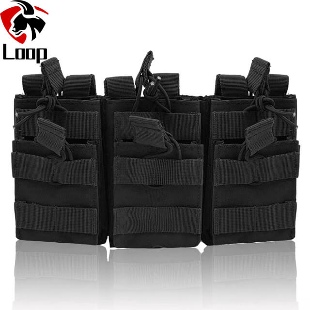 Molle Hunting 600D Nylon Three Chamber Vest accessory bag