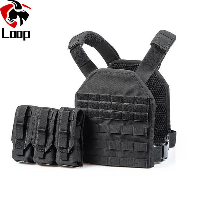 Lightest Military Vest Black Tactical Molle Rapid Ballistic Vest