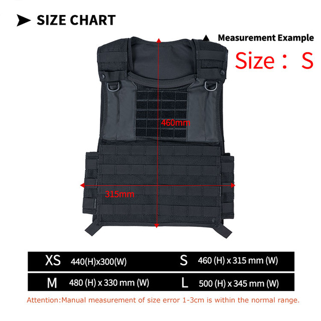 Black Overt Bullet-Resistant Vest for Army and Patrol Duty