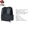 Black Overt Bullet-Resistant Vest for Army and Patrol Duty
