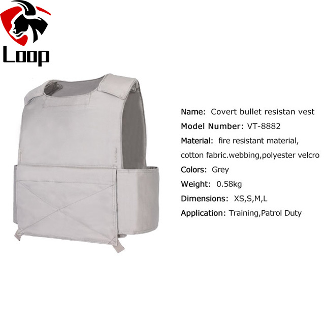 Lightweight Covert Ballistic Vest for Training and Patrol Duty