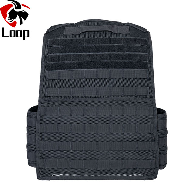 Black Overt Bullet-Resistant Vest for Army and Patrol Duty